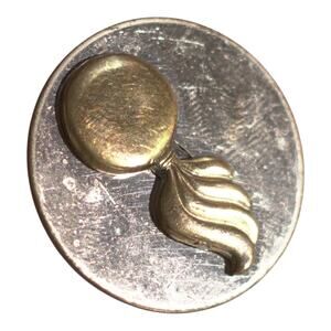 Vintage Late 1940s Enlisted US Army Ordnance Corps Slightly Convex Collar Badge